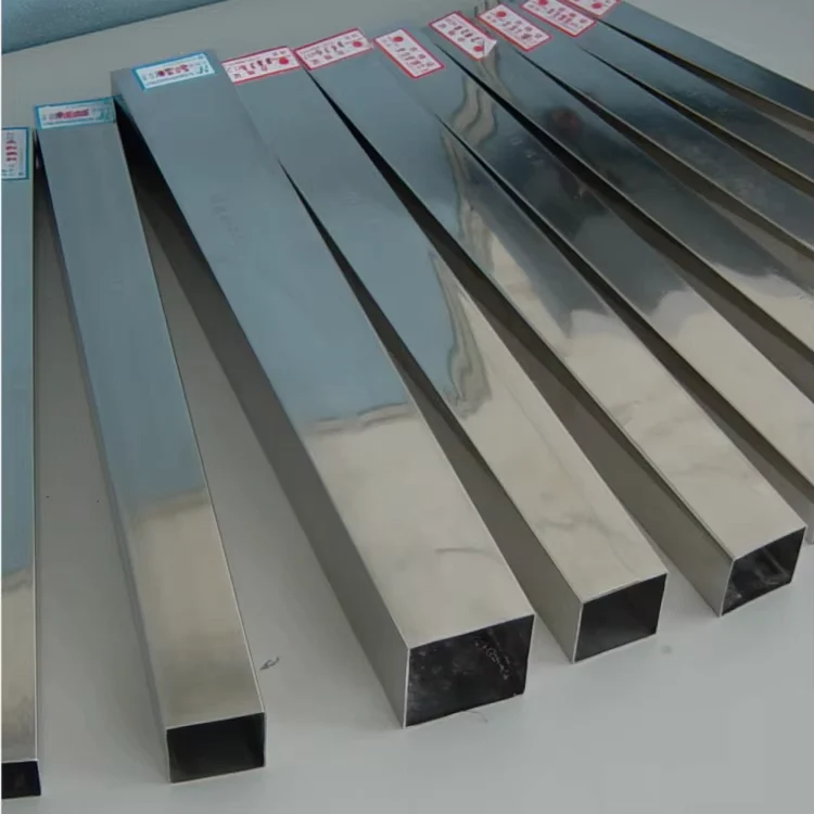 201 304 316L Stainless Steel Square Rectangular Tube BA Surface Factory Supplier