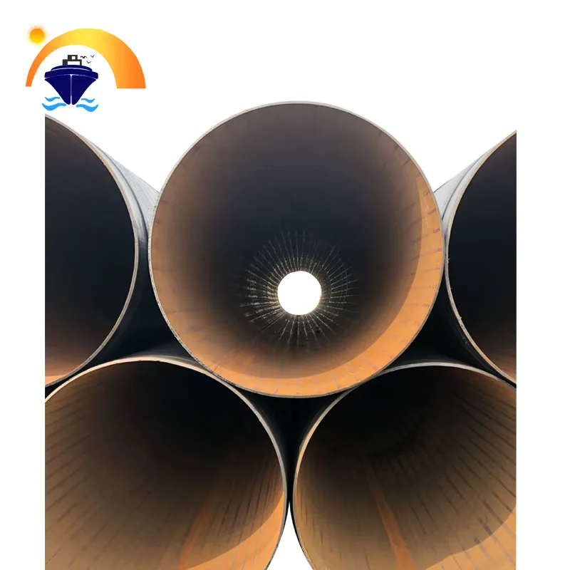 API 5L Grade B SSAW Spiral Welded Steel Pipe Large Diameter Black Painted Supplier
