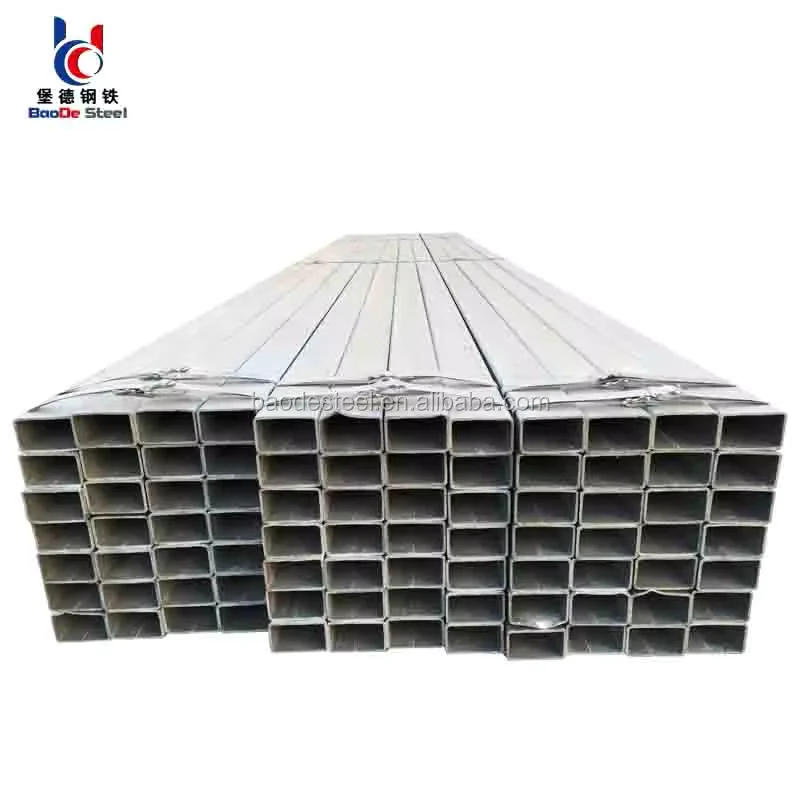 ASTM A53 GrB Pre Galvanized Welded Rectangular Steel Tube Supplier