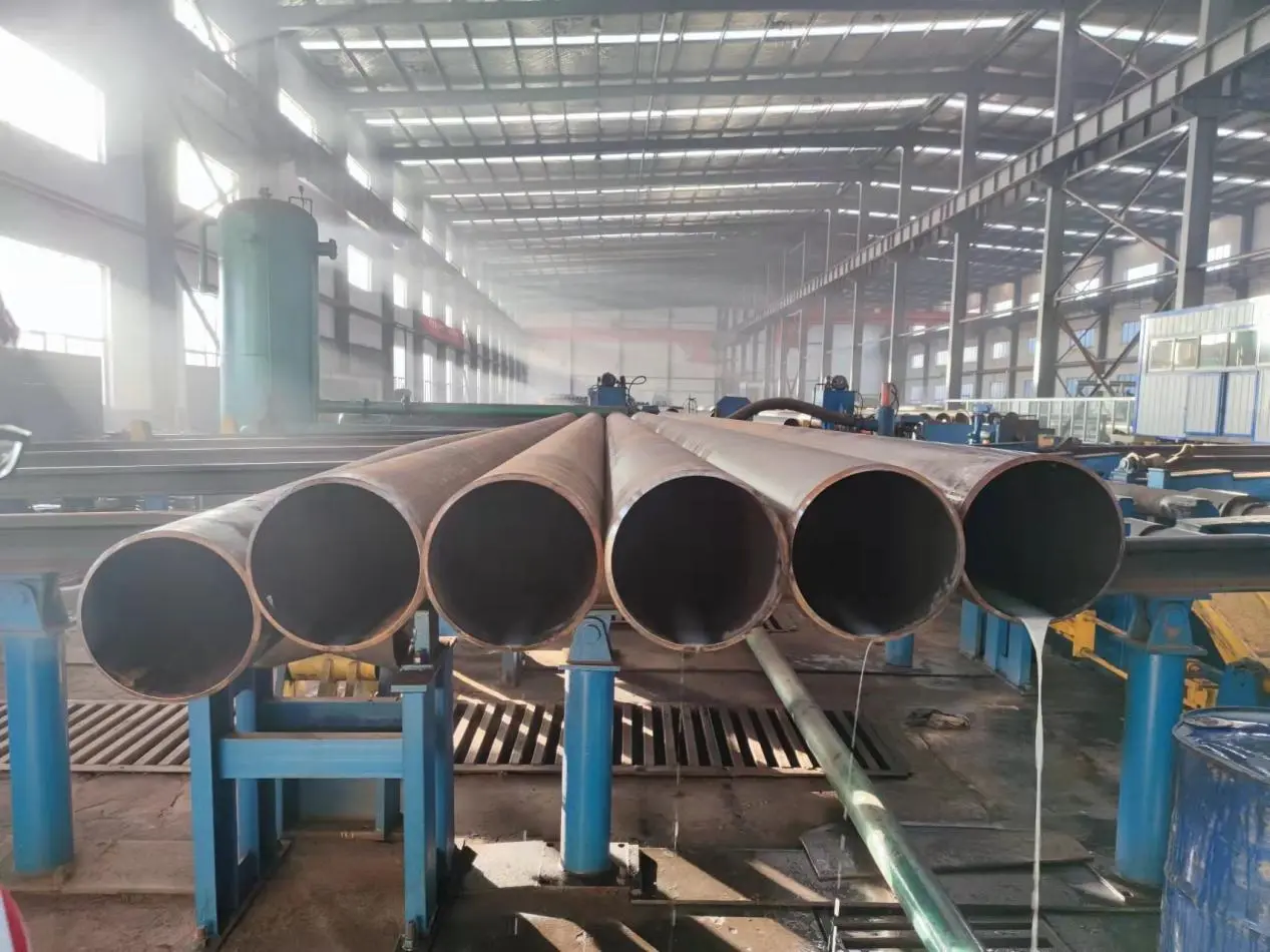 Reception and display area showing steel tube samples
