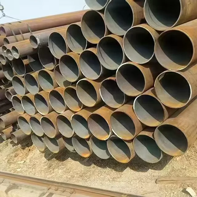 Q195-Q345 Carbon Steel ERW Round Pipe OD 10-700mm Manufacturer