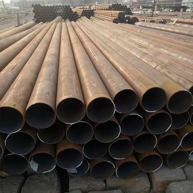 Q195-Q345 Carbon Steel ERW Round Pipe OD 10-700mm Manufacturer
