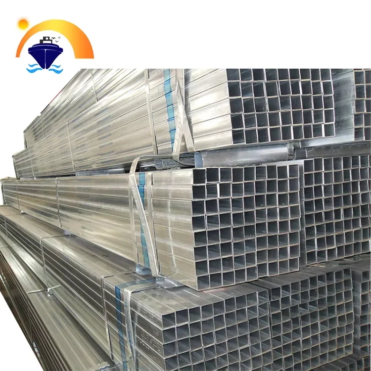 Q195-Q345 Galvanized ERW Square Rectangular Steel Tube 20-200mm CE Supplier