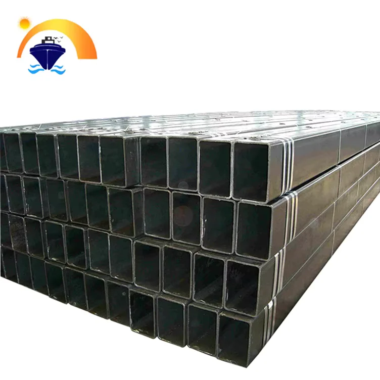 Q195-Q345 Galvanized ERW Square Rectangular Steel Tube 20-200mm CE Supplier