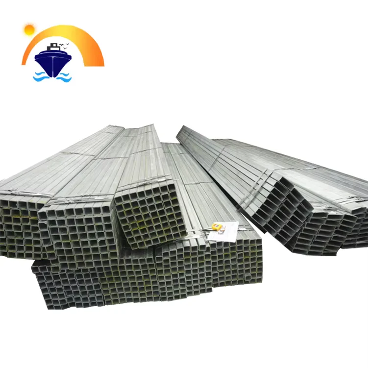 Q195-Q345 Galvanized ERW Square Rectangular Steel Tube 20-200mm CE Supplier