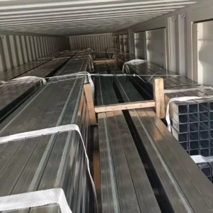 Q235 Galvanized Square Rectangular Steel Tube 0.12-0.2mm CE Certified Supplier