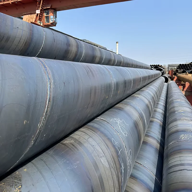 Q235 Q345 SSAW Spiral Welded Steel Pipe OD 219-4200mm Manufacturer