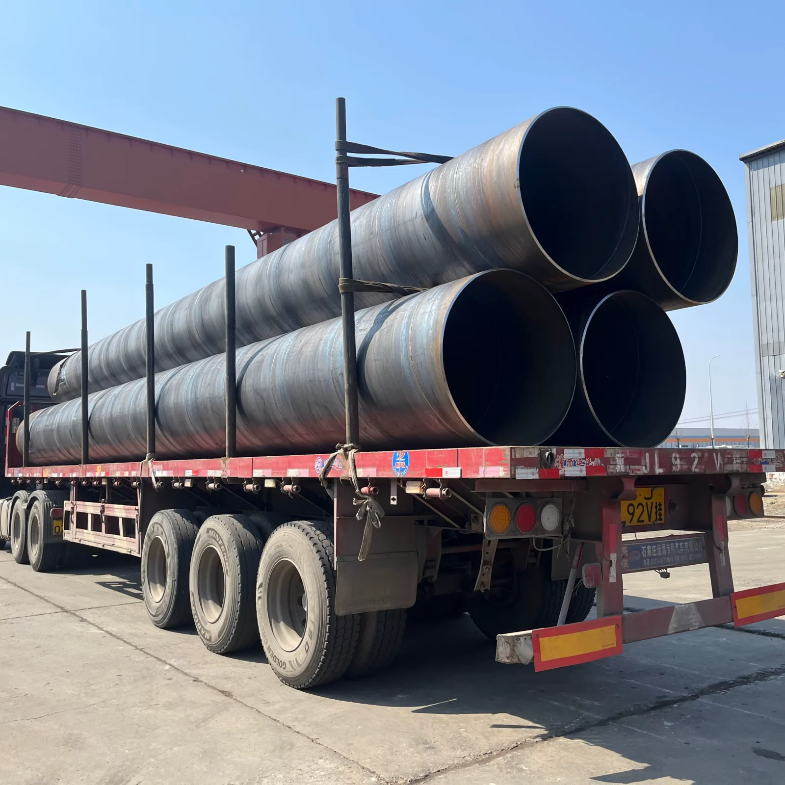 Q235 Q345 SSAW Spiral Welded Steel Pipe OD 219-4200mm Manufacturer