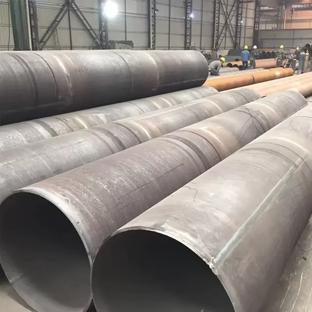 Q235 S355 20# 45# Thick Wall ERW Welded Round Steel Pipe OD 32-1219mm Supplier