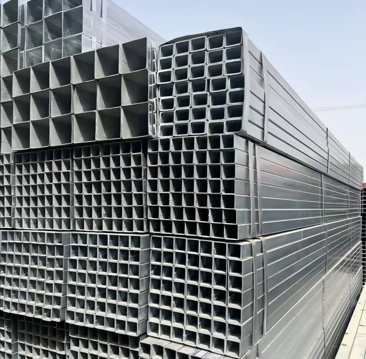 Q235B Q345B Galvanized ERW Welded Square Rectangular Steel Tube Supplier