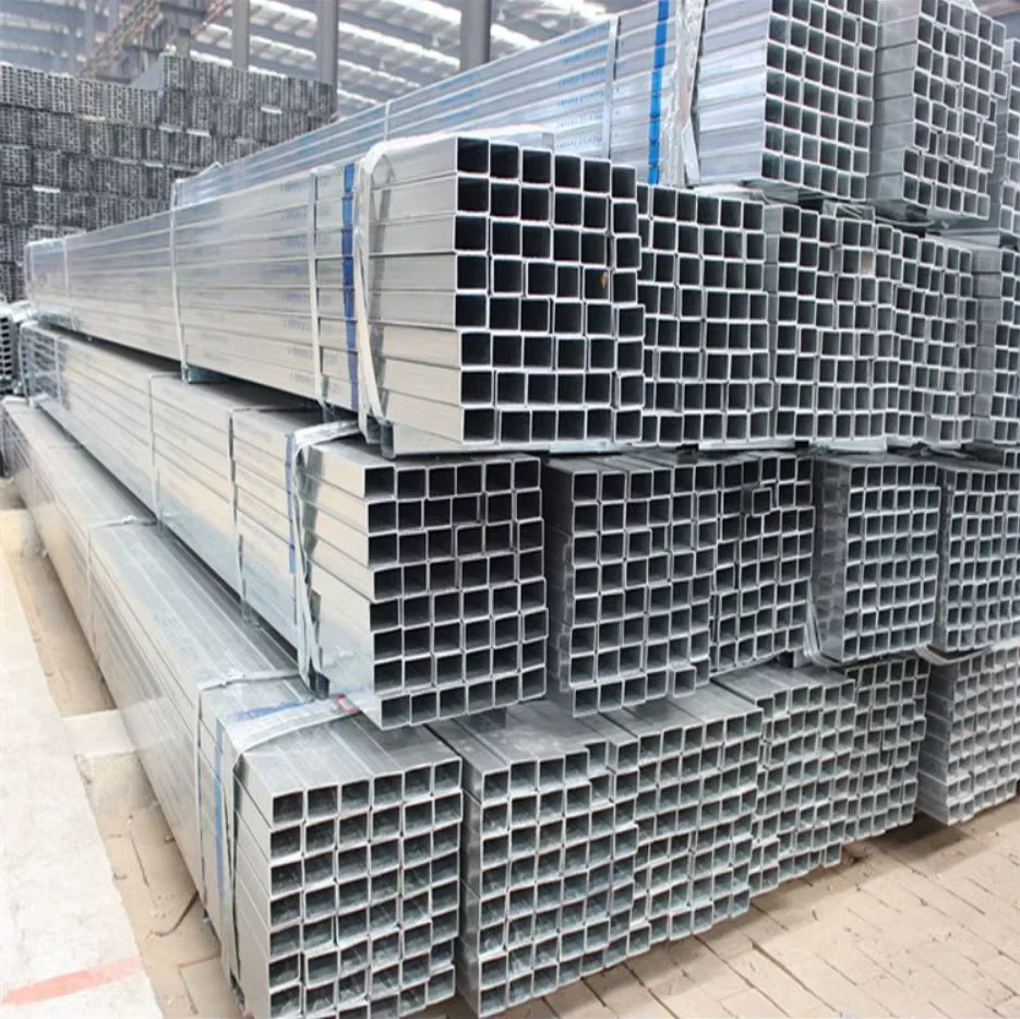 Q235B Q345B Galvanized ERW Welded Square Rectangular Steel Tube Supplier