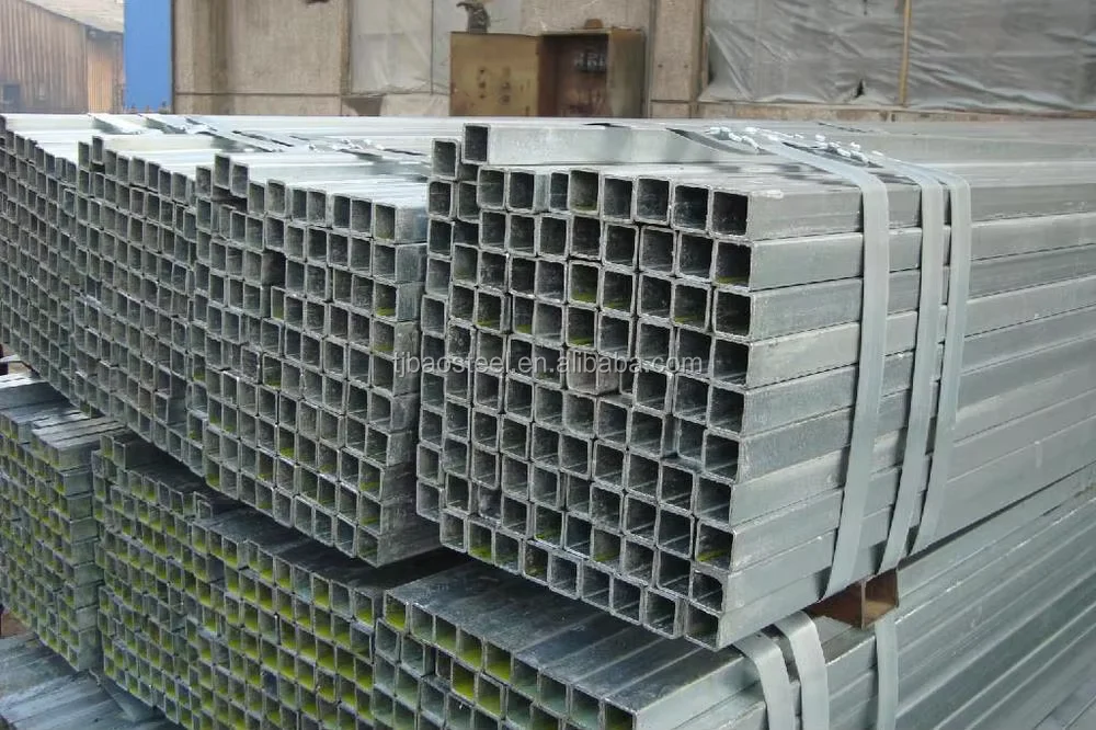 Q235B Q345B Galvanized Square Rectangular Steel Tube 0.5-40mm Supplier
