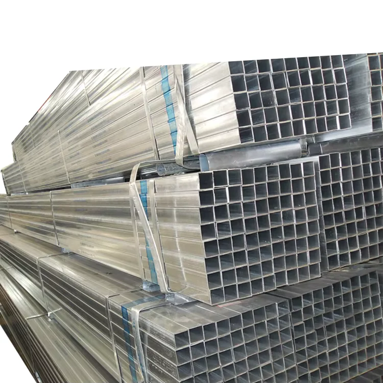 Q235B Q345B Galvanized Square Rectangular Steel Tube 0.5-40mm Supplier