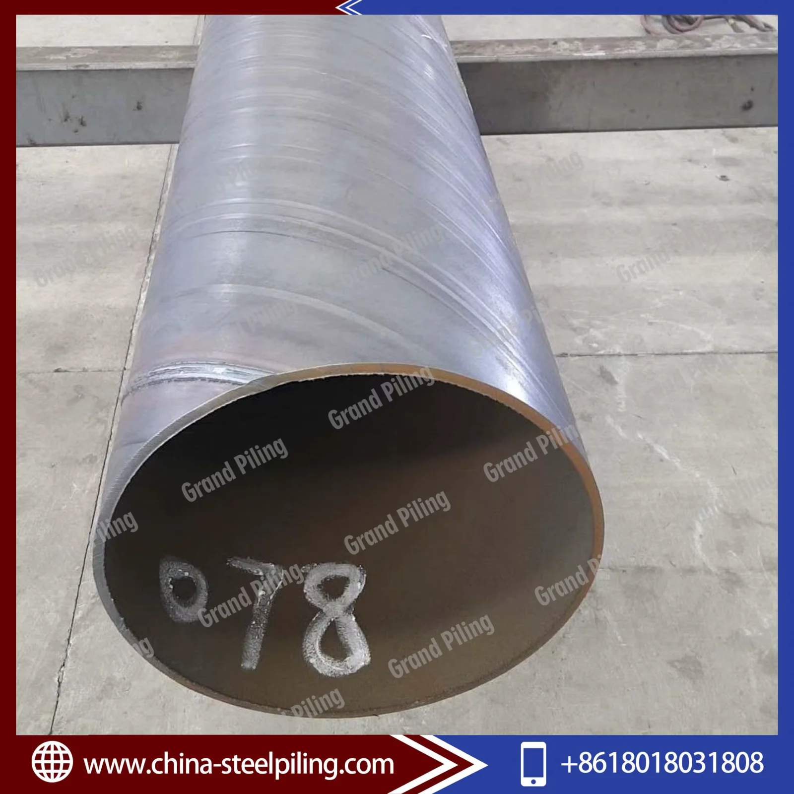 Q235B-Q690 JCOE Welded Steel Pipe Pile OD 325-5500mm Supplier