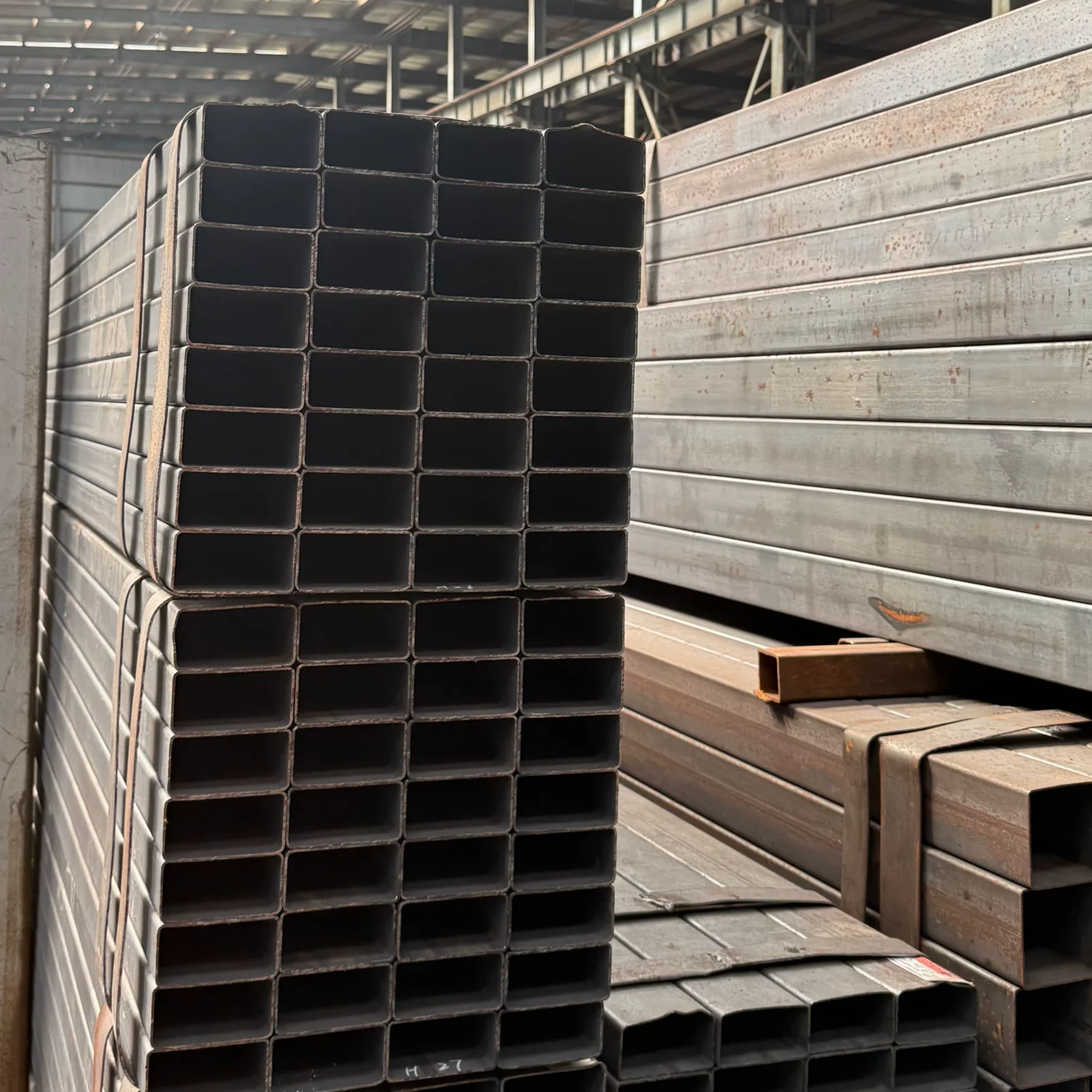 Q345B ERW Welded Square Steel Tube 110x110mm Factory Supplier