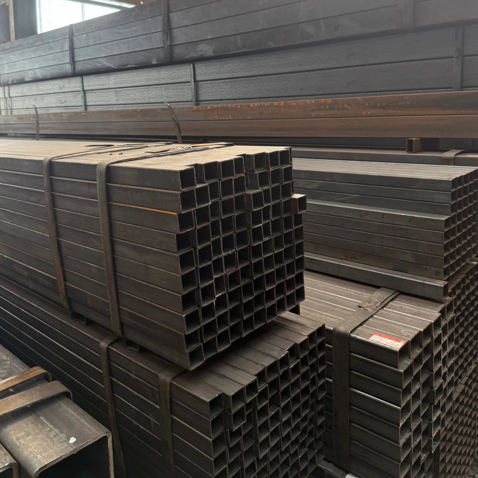 Q345B ERW Welded Square Steel Tube 110x110mm Factory Supplier