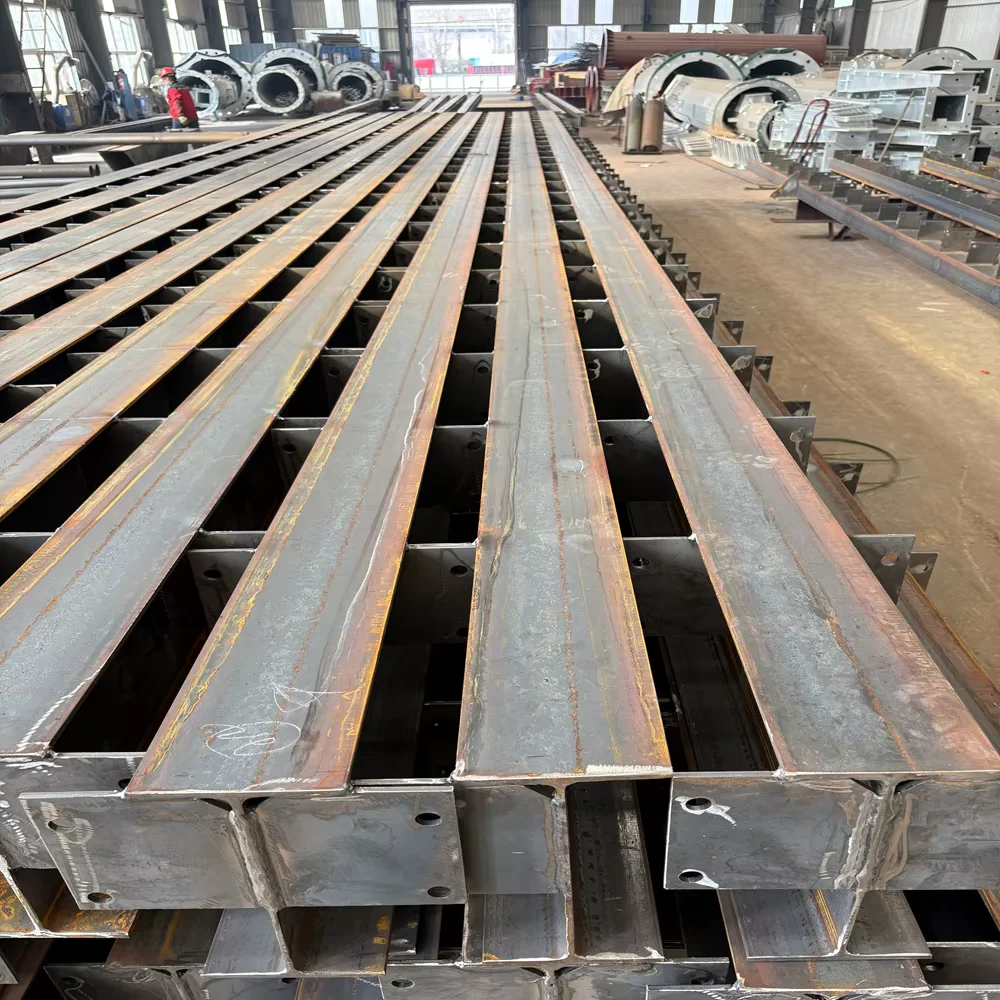 Q355B Fabricated Steel H-beam Custom CNC Welded Supplier