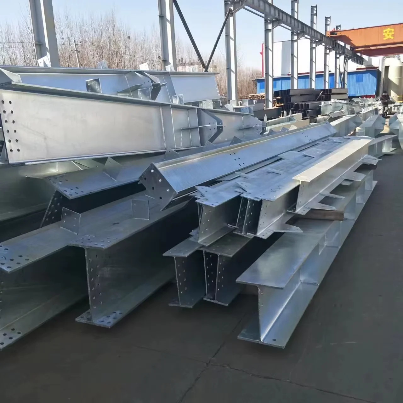 Q355B S355JR Fabricated H-Beam Steel Structure Supplier