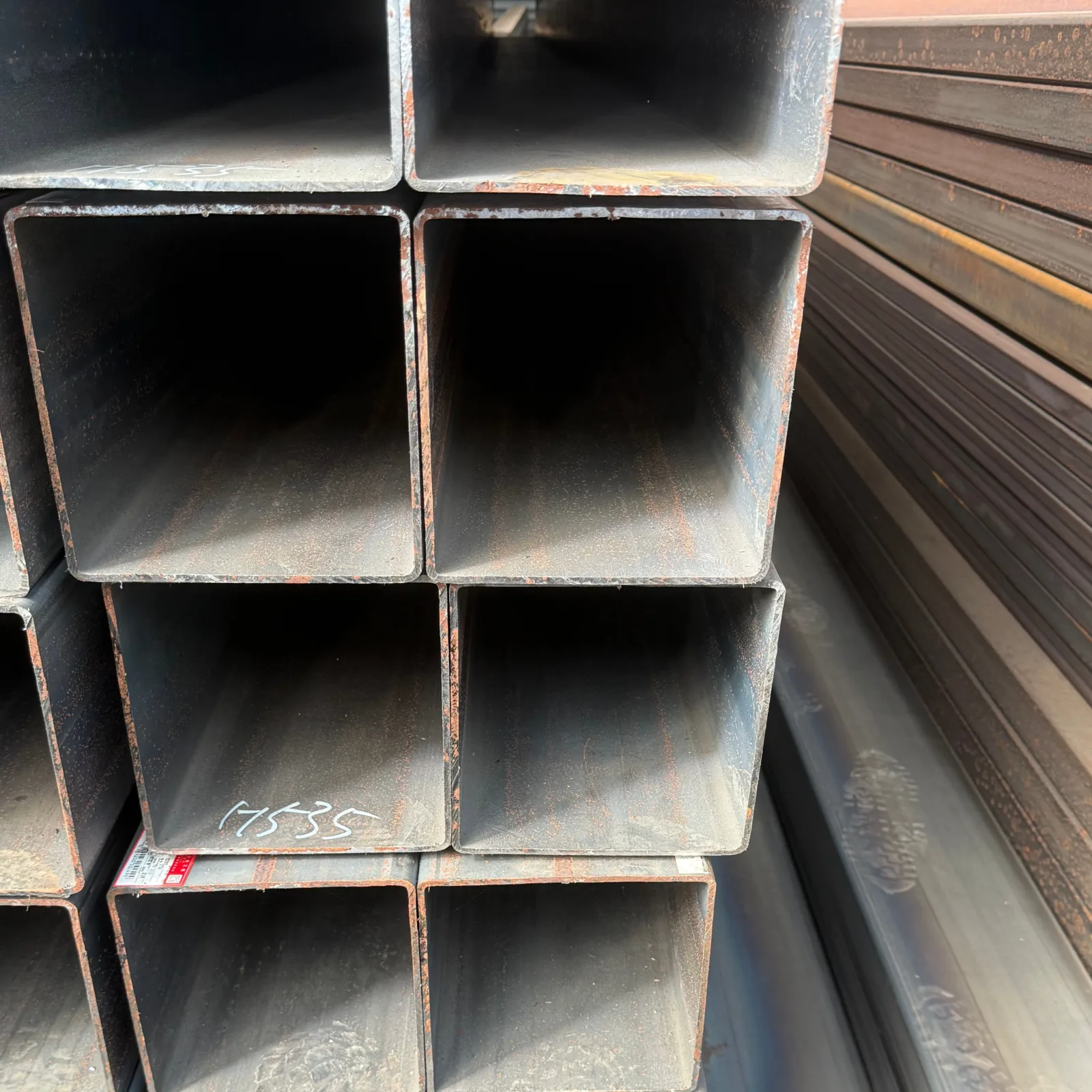S235JR S355JR ERW Square Steel Tube Custom Size Factory Supplier