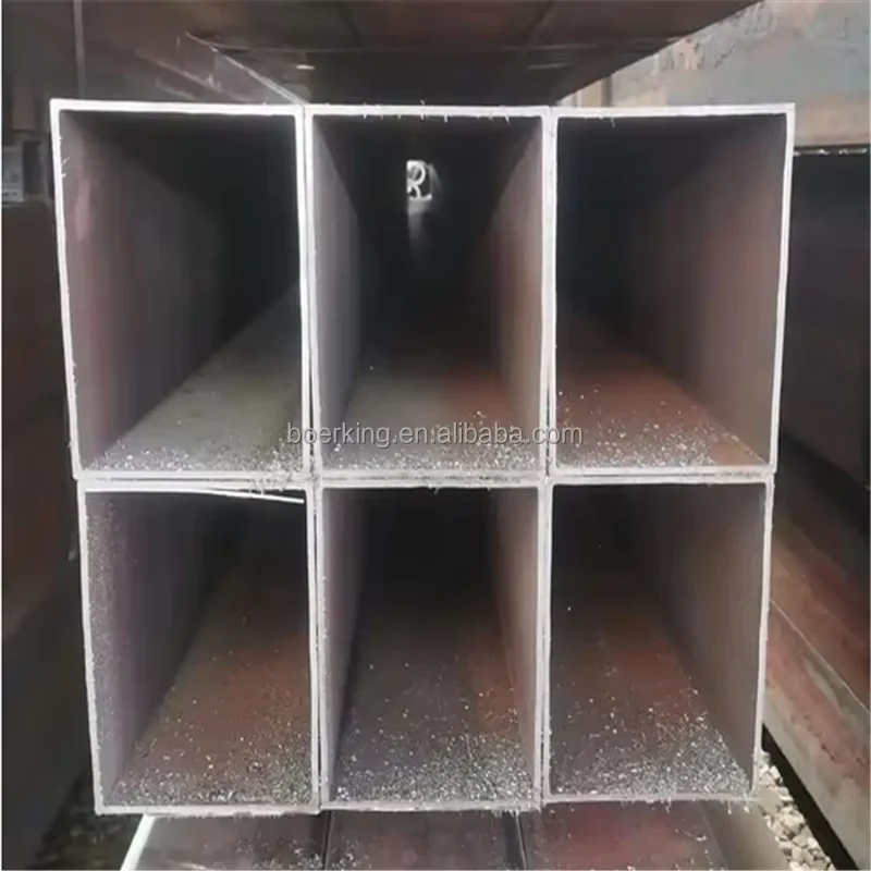 S355JR Sharp Corner Square Rectangular Steel Tube EN10219 Supplier
