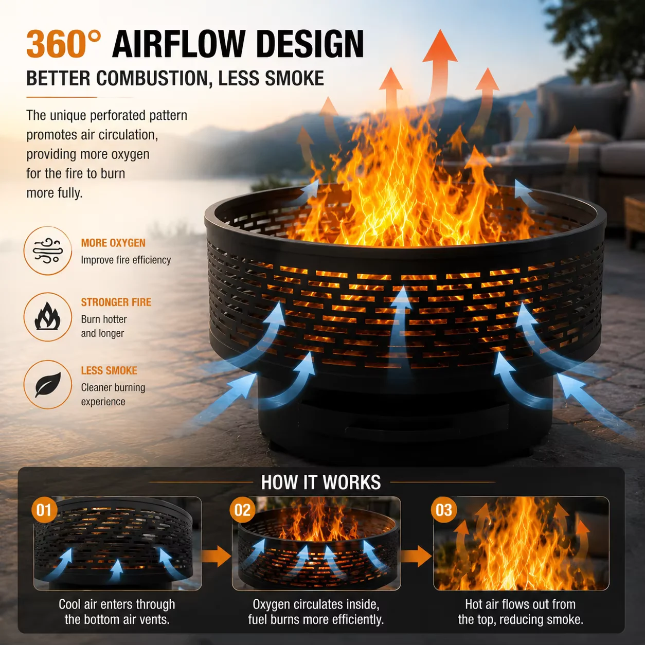 Stainless Steel Smokeless Fire Pit Custom Design Factory Supplier